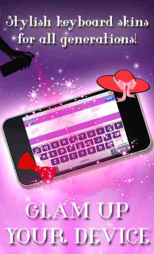Keyboard Glam for iPhone – Customize Keyboards Skins with Cool Font.s and Color.ful Themes 1