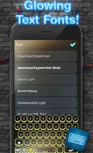 LED Lights Keyboard – Glow.ing Neon Keyboards Theme.s and Color.ful Fonts for iPhone 4