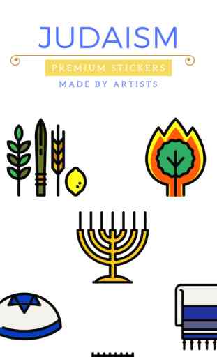 Judaism Stickers - Jewish faith 3