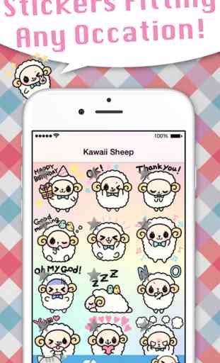 Kawaii Stickers for WhatsApp and WeChat - Adding cute free Stickers! 2