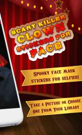 Killer Clown Face Stickers Makeup Photo Montage.s 2