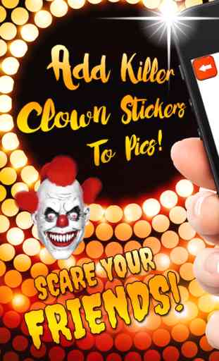 Killer Clown Photo Stickers For Face Makeover 1