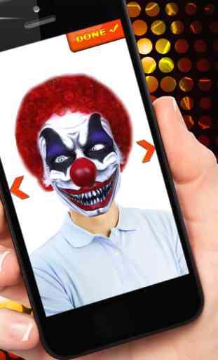 Killer Clown Photo Stickers For Face Makeover 2