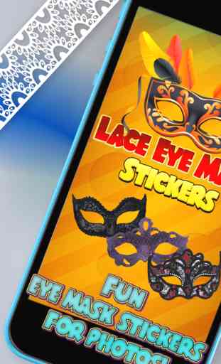 Lace Eye Mask Stickers – Masquerade Masks 4 Selfie 1