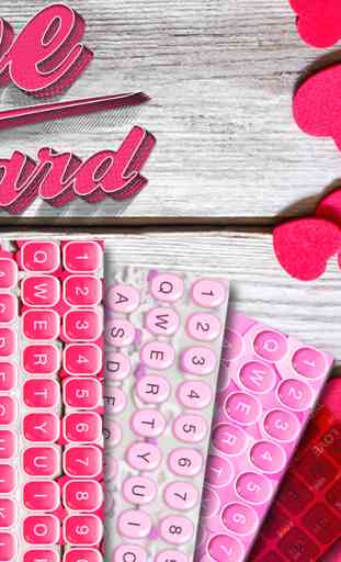 Love Keyboard  - Cute Pink Keyboard for Girls with colorful Glitter Backgrounds and Cool Fonts 2