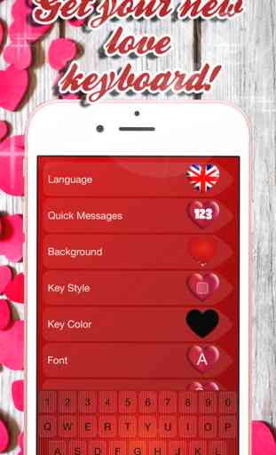 Love Keyboard  - Cute Pink Keyboard for Girls with colorful Glitter Backgrounds and Cool Fonts 3