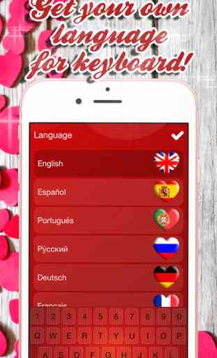 Love Keyboard  - Cute Pink Keyboard for Girls with colorful Glitter Backgrounds and Cool Fonts 4