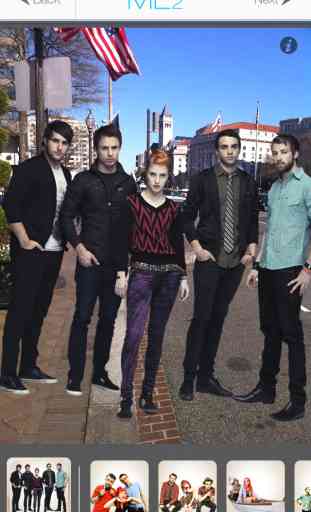 Me2 for Paramore: Create photos with Hayley Williams, Jeremy Davis and Taylor York! 3