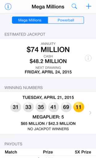 Mega Millions & Powerball - lottery games in the US with winning number results, lotto jackpots and prize payouts 1