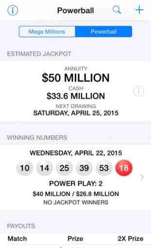 Mega Millions & Powerball - lottery games in the US with winning number results, lotto jackpots and prize payouts 2