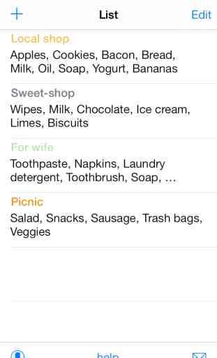 List free - shopping, grocery, sync 1