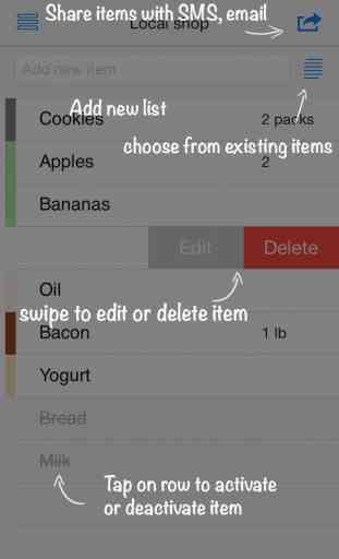 List free - shopping, grocery, sync 4