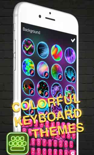 Neon LED Keyboard – Glow Keyboards for iPhone with Colorful Themes and Fonts 4
