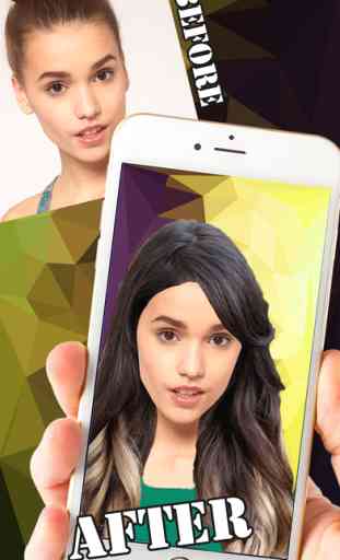 Ombre Hair Salon Edit.or – Change Your Hairstyle & Color To Create Make.over Photo Montage.s 4