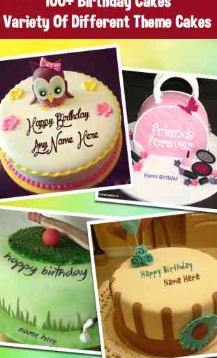Name On Cake - Happy Birthday Cakes With Editor 2