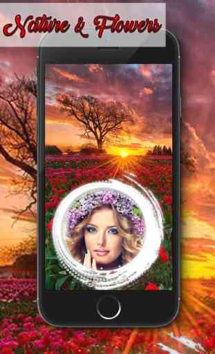 Nature & Flowers Picture Frames Background Style.s 2