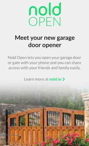 Nold Open - Garage Door and Gate Opener 1