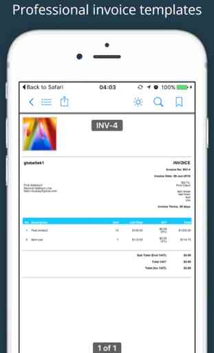 Invoice 4All - Expense, Receipt Maker & Template 1