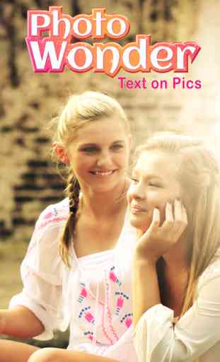 Photo Wonder Text on Pics - Add Caption to Pictures Write Messages & Edit Fonts 1