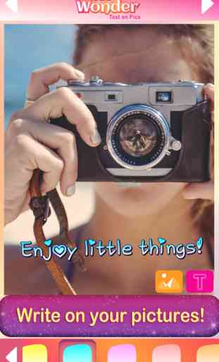Photo Wonder Text on Pics - Add Caption to Pictures Write Messages & Edit Fonts 2