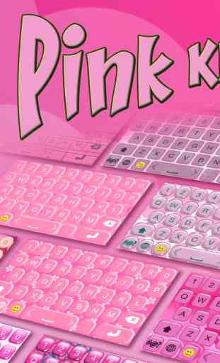Pink Keyboard Design – Cute Keyboards for Girls With Glitter Backgrounds and Fancy Fonts 1