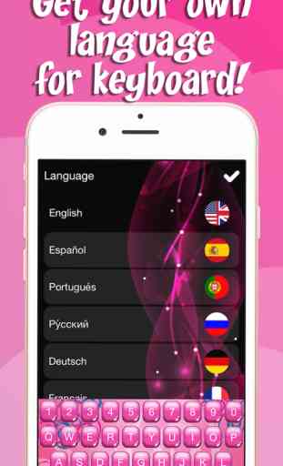 Pink Keyboard Design – Cute Keyboards for Girls With Glitter Backgrounds and Fancy Fonts 4