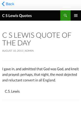 Quote of the day - CS Lewis Version 1