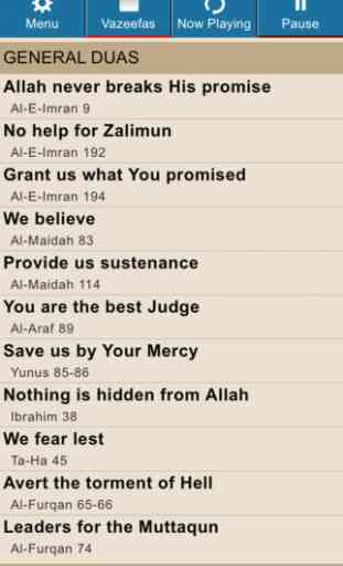 Quranic Ayat (Vazeefas and Recitations) 3