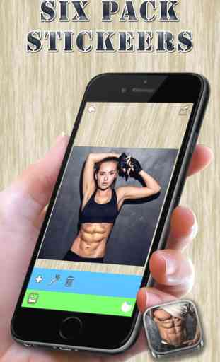 Six Pack Stickers - Fitness Photo Editor and Muscular Abs Camera for Perfect Gym Body 1