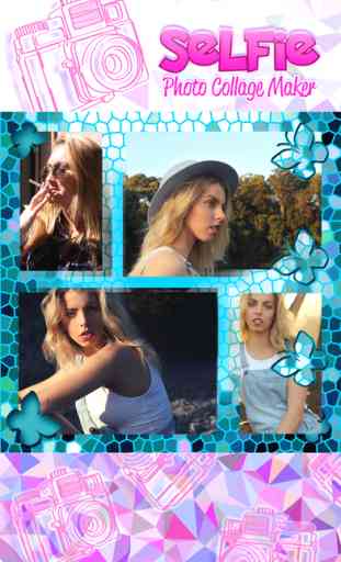 Selfie Photo Collage Maker: Pic Editor with Frames 4
