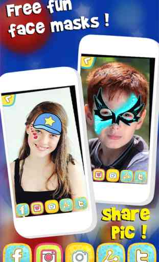 Sticker Face Painting Mask Game – Create Funny and Scary Picture.s for iPhone 2