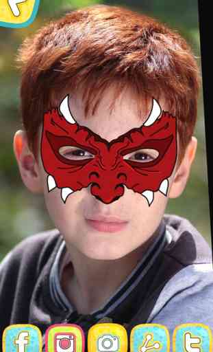 Sticker Face Painting Mask Game – Create Funny and Scary Picture.s for iPhone 3