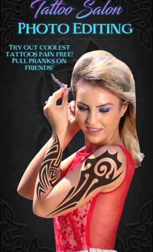 Tattoo Salon Photo Editing - Try Artist Tattoos Designs for Body Color & Inked Effects 1