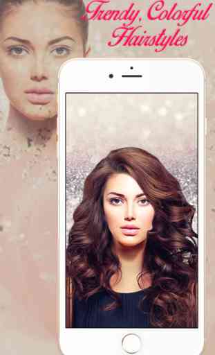Virtual Hair Color Change.r & Photo Montage for Hair.style Make.over – Beauty Salon with Sticker.s 4