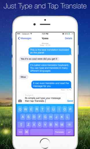 Voice Translation Keyboard Free - Translate text with a fancy language translator app, create color themes and more 1