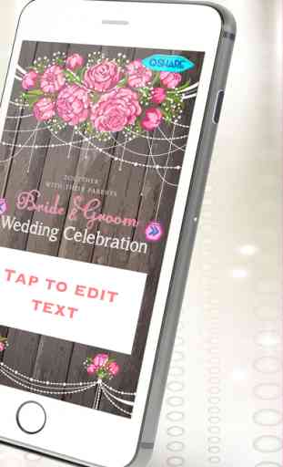 Wedding Invitation Maker – Create Beautiful e.Cards and Custom Invitations for Wedding Party 2
