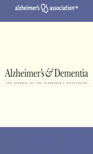 Alzheimer's & Dementia Journal 1
