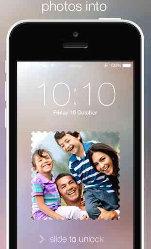 WallPic: Lock screen,wallpaper photo frames with Blur effect background 3