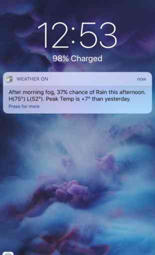 Weather On - Push Notification 4