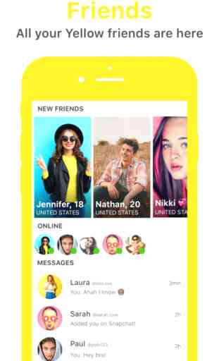 Yellow Friends - For Snap, Musical.ly & Houseparty 4