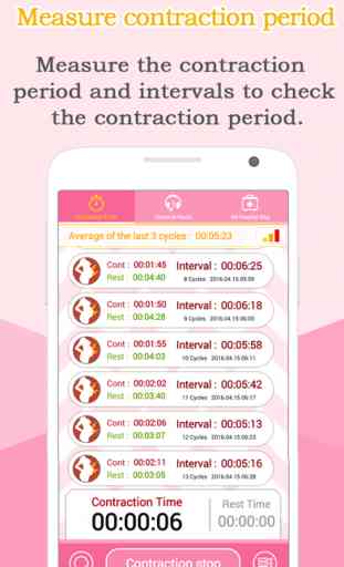 Contraction Timer (Labor Tracker, Pregnancy) 1