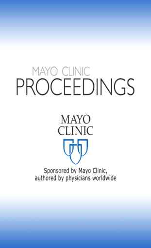 Mayo Clinic Proceedings 1