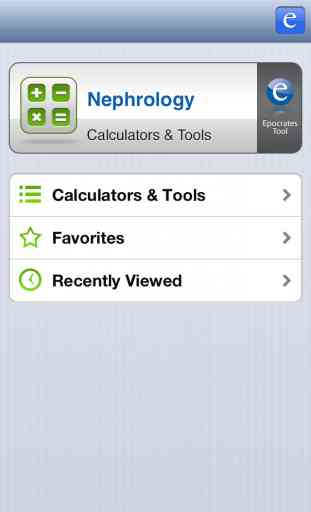 Nephrology Tool by Epocrates 1