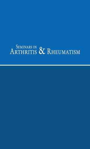Seminars in Arthritis and Rheumatism 1