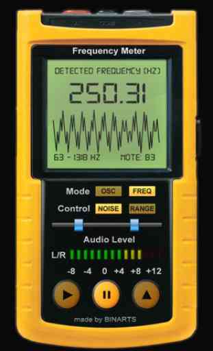 Frequency Meter PRO - Professional tool, Scans frequency from your speaker in REAL TIME, Tune your guitar, piano or scan your voice 3