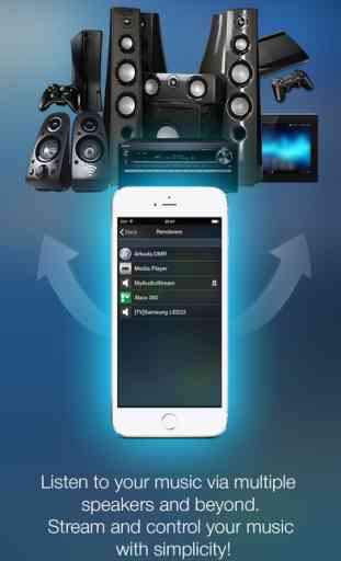 MyAudioStream Pro UPnP audio player and streamer: gather your music collection from your PC, NAS, UPnP servers, Windows Media Player or iTunes local and share it with your wireless speakers, AV Receivers, AllShare TV, PS3 or Xbox360 4