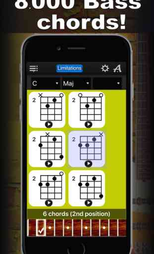 Bass Chords Compass Lite - learn the chord charts 1