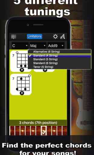 Bass Chords Compass Lite - learn the chord charts 2