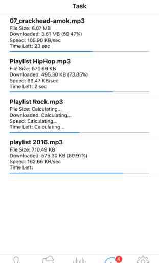 Free Mp3 music player & playlist manager for Dropbox library 2