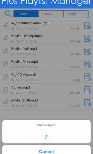 Free Mp3 music player & playlist manager for Dropbox library 3